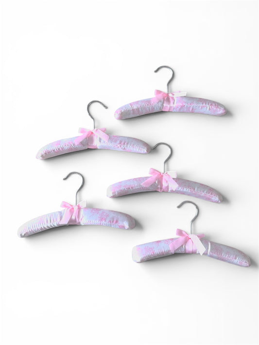 Set of 5 Padded Floral Baby Hangers