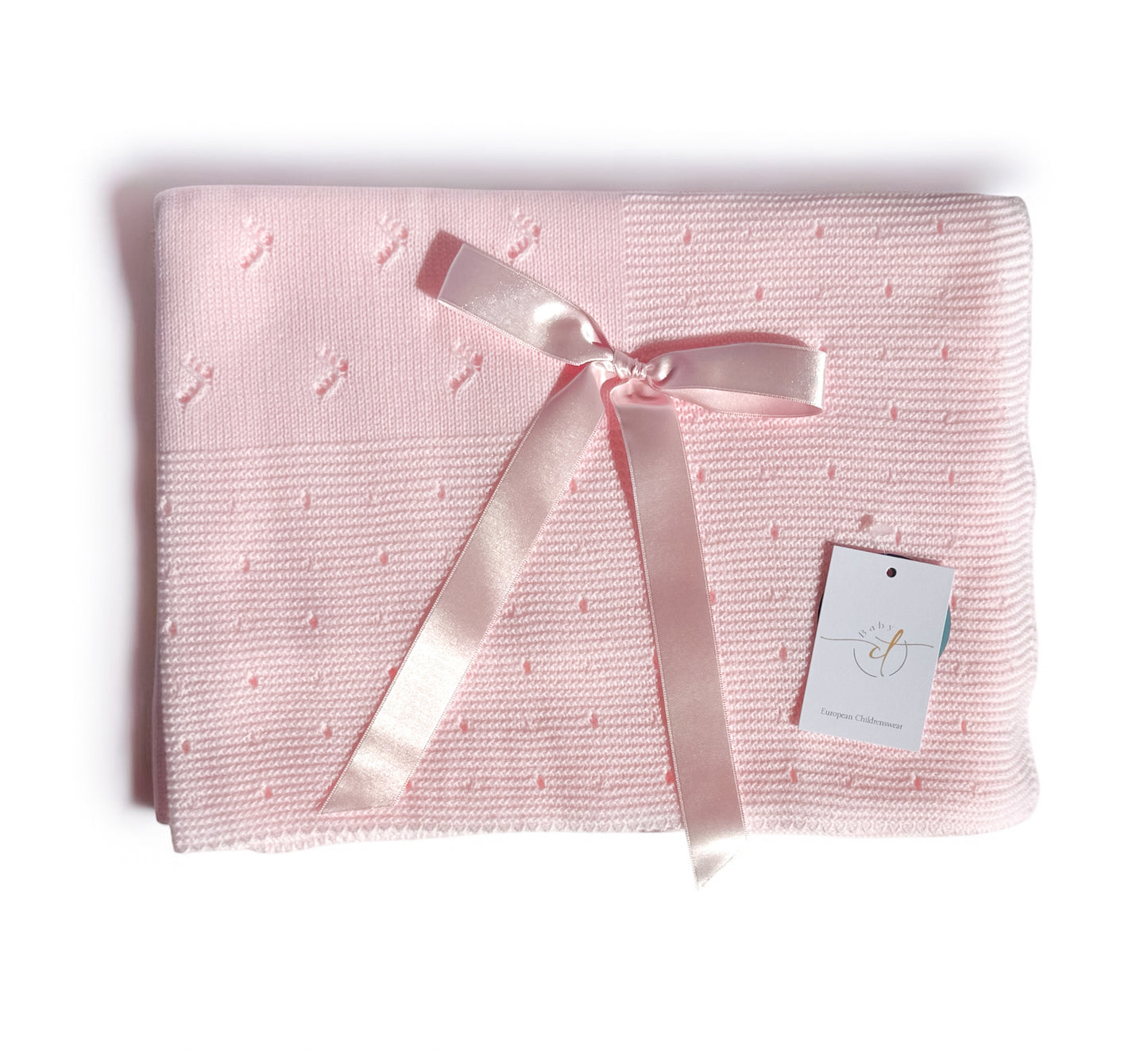 Rosalía Baby Knit Blanket – Pink
