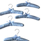 Set of 5 Satin Padded Baby Hangers – Blue